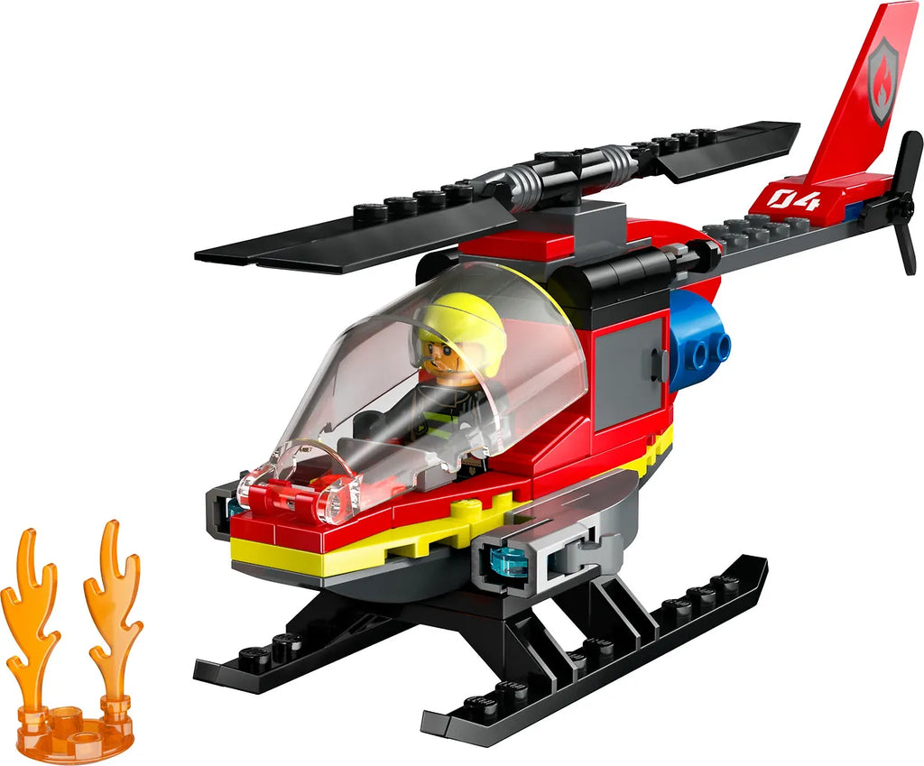 LEGO City Fire 60411 - Palokunnan pelastushelikopteri