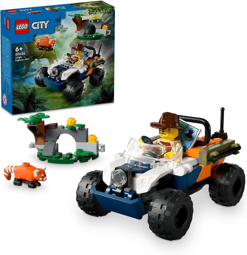 LEGO City Exploration 60424 - Viidakkotutkijan mönkijä ja kultapanda