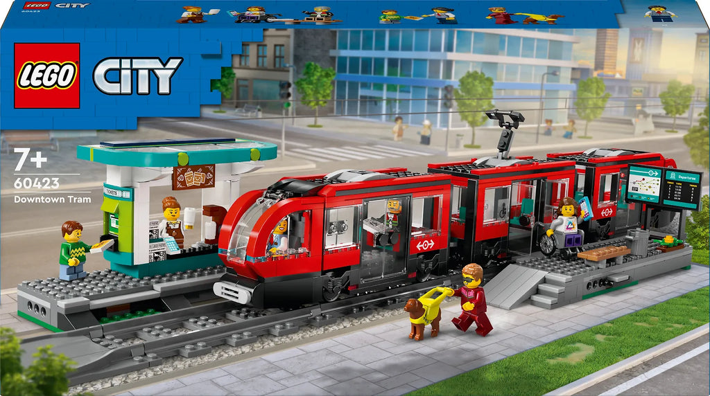 LEGO City Trains 60423 - Keskikaupungin pikaratikkapysäkki