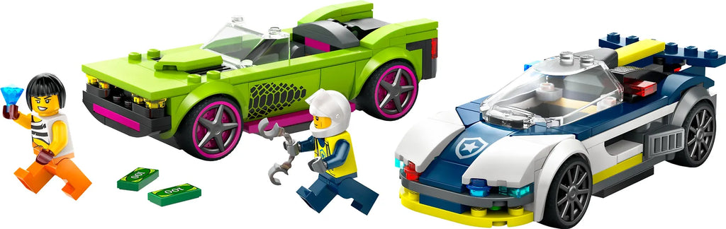 LEGO City Police 60415 - Poliisiauto ja muskeliauton takaa-ajo