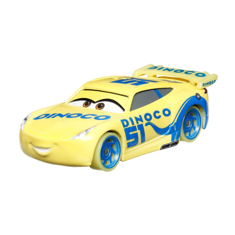 Disney Pixar Glow Racers Dinoco Cruz Ramirez auto