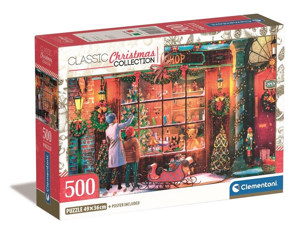 Clementoni Classic Christmas Collection - Old Toy shop palapeli, 500 palaa