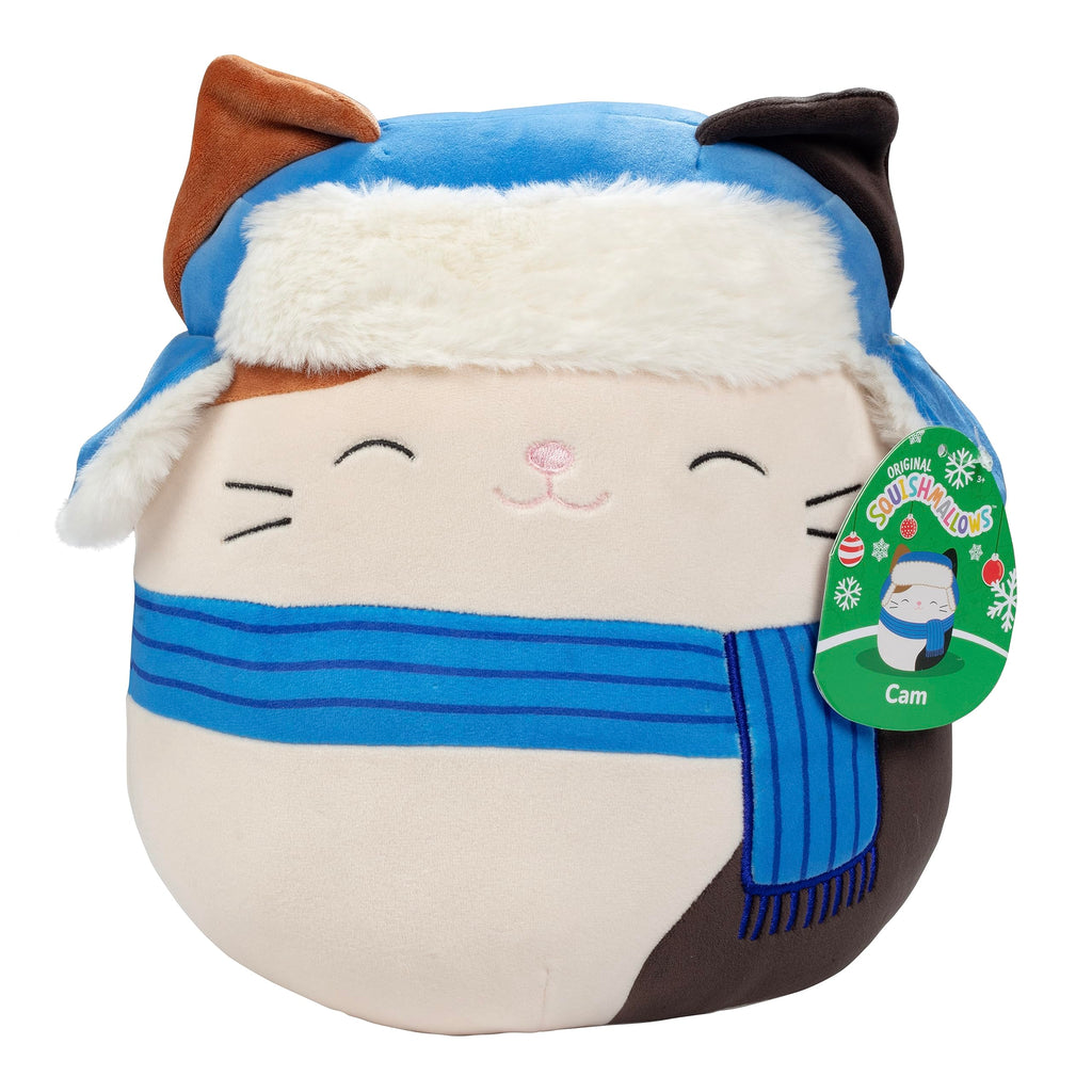 Squishmallows Holiday Cam The Christmas Cat, 19cm