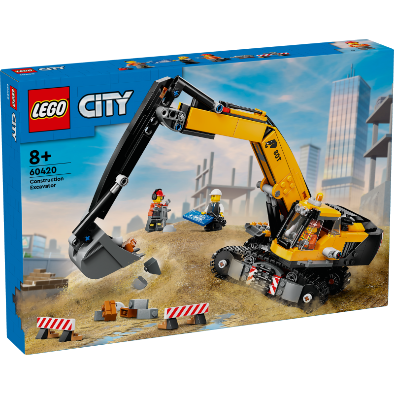 LEGO City 60420 Keltainen rakennuskaivuri