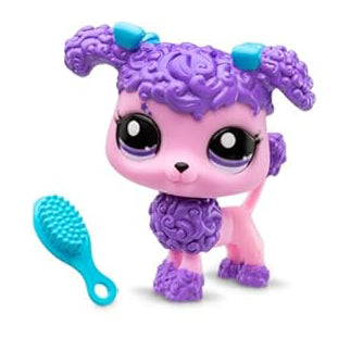 Littlest Pet Shop G7 - #002 Sassy Poodle - Villakoira