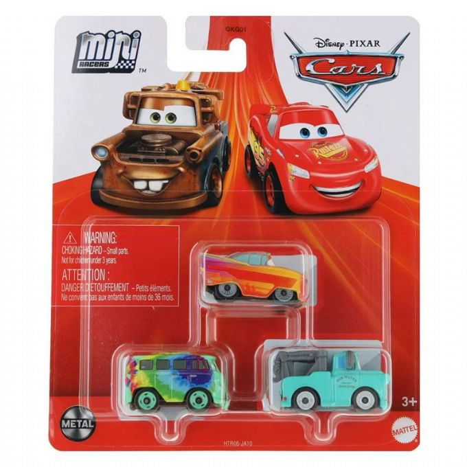 Disney Pixar Cars Mini Racers auto 3 kpl