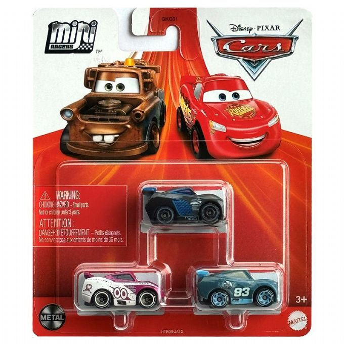 Disney Pixar Cars Mini Racers auto 3 kpl