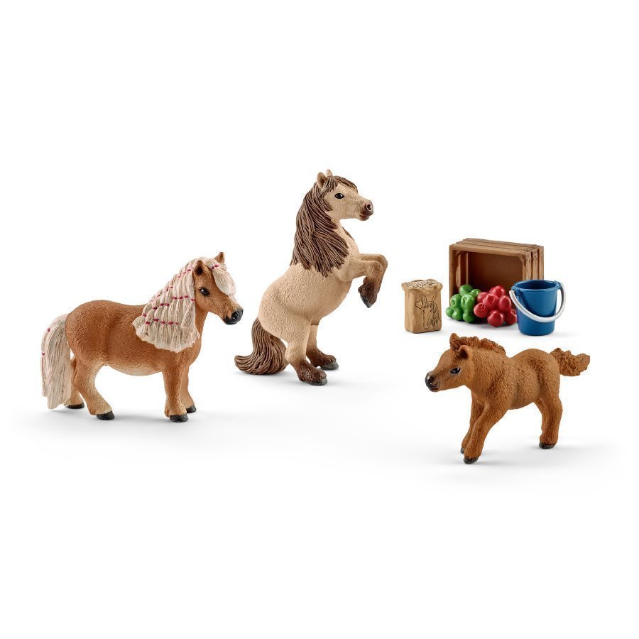 Schleich Horse Club 41432 Shetlanninponi perhe