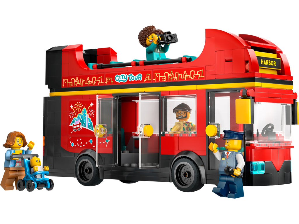 LEGO City Great Vehicles 60407 - Punainen kaksikerroksinen turistibussi