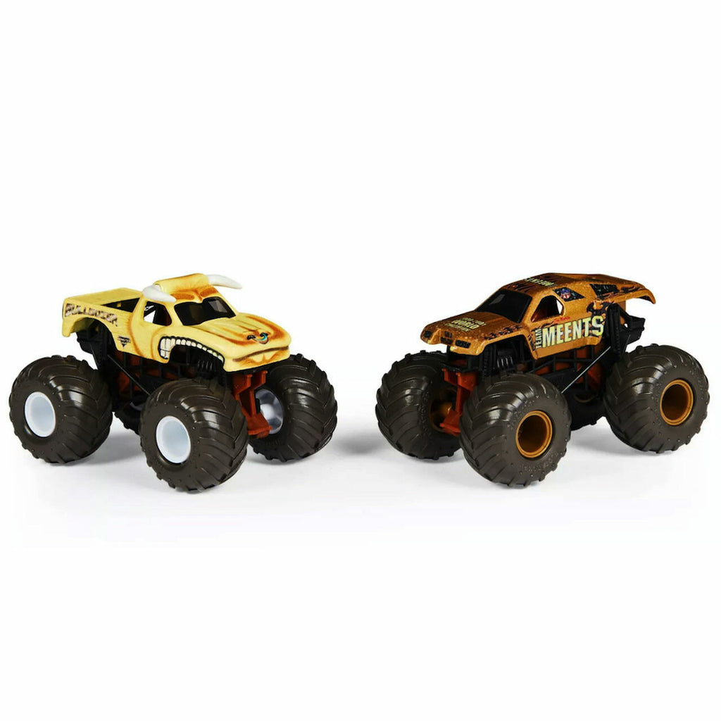 Monster Jam Color Change Bulldozer ja Team Meents autot 1:64